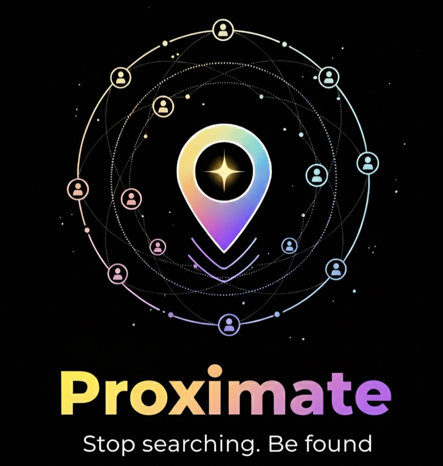 Proximate app live map dashboard showing people nearby in Johannesburg
